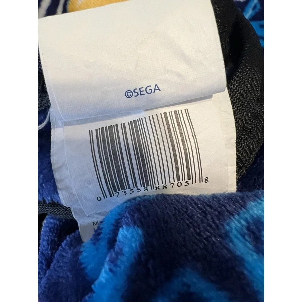 Sonic The Hedgehog Fleece Throw Blanket 37x50 Sega Tails Knuckles‎ Blue